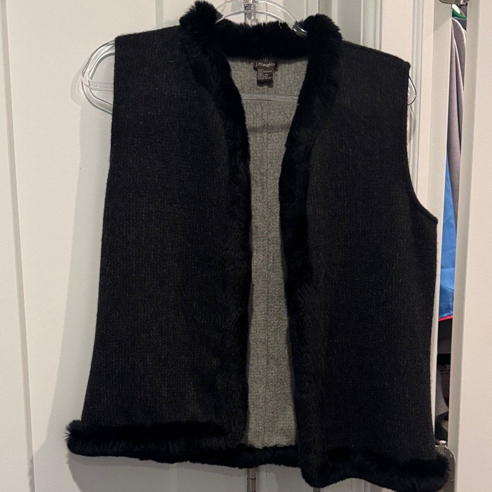 J McLaughlin Rabbit Fur Vest